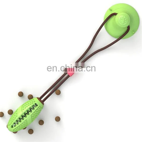 Multifunction Pet Molar Bite Toy Food Dispensing Suction Cup Dog Toy photo-5