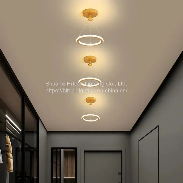 Creativity LED Chandeliers Lamps For Living Room Bedroom Corridor Indoor Ring Lighting Lights Ceiling Mount Luminaire Lustre photo-2