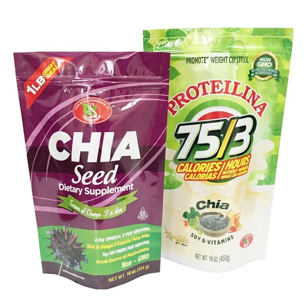 Chia Seed Packaging Bag/stand up Pouch Packaging/food Zipper Packing Bag photo-2