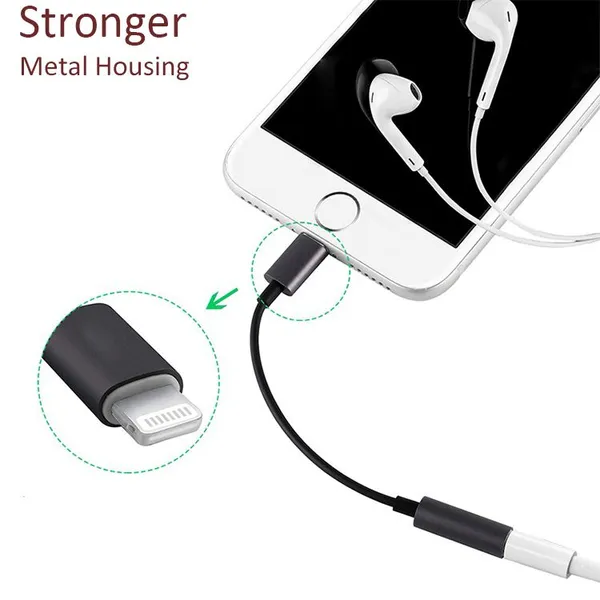 3.5Mm Aux Jack Audio Earphone Headphone Jack Adapter For Iphone photo-5