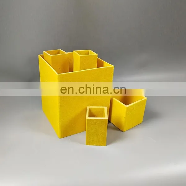 uv Resistant 40mm Hollow Pultruded Round / Rectangular / Square Frp Tube photo-3