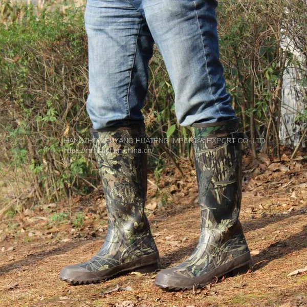 Camo Rubber Boots,Hunting Camo Boots,Safety Rubber Boots.Rubber Rain Boot,Forest Camo Rain Boots,Loggers Boots photo-4