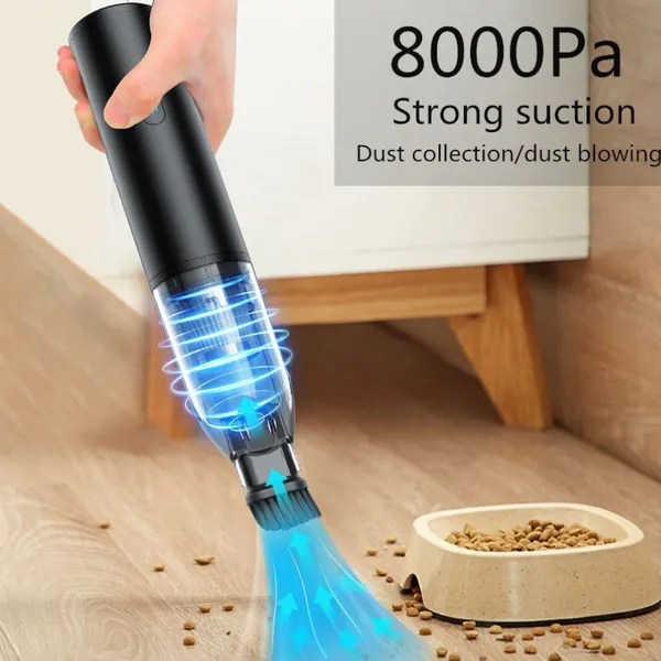 Xiaofan Wireless Multi-function Dust Remover, Dust Suction, Blowing, Vacuuming, Inflation, Intelligent Lighting, Emergency, Long Life, Vehicle, Home and Office B