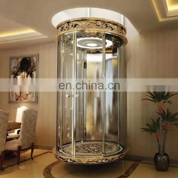 Villa Used Panoramic Glass Elevator, Hot Sale Villa Used Round Glass Home Elevator photo-2