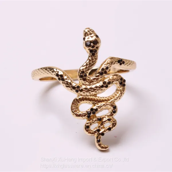Wholesale High Quality Plated Gold Snake Shaped Napkin Ring photo-4