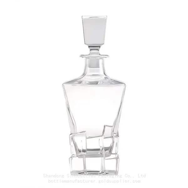 750ml Wholesale Clear Personalised Whiskey Embossed Glass Tequila SinoBottles Packaging