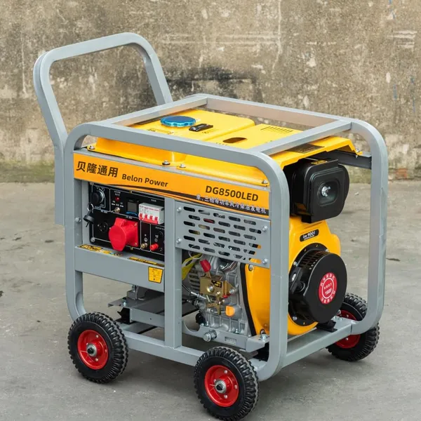 6KW Open Portable Air-Cooled Dual Power Diesel Generator