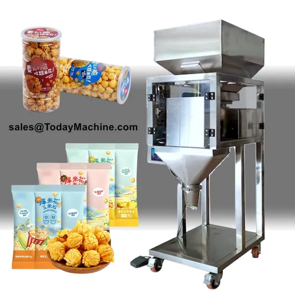 Automatic Linear Weigher Filling Machine for Rice Salt Seed Oats Beans Nuts Almonds Small Grains photo-3