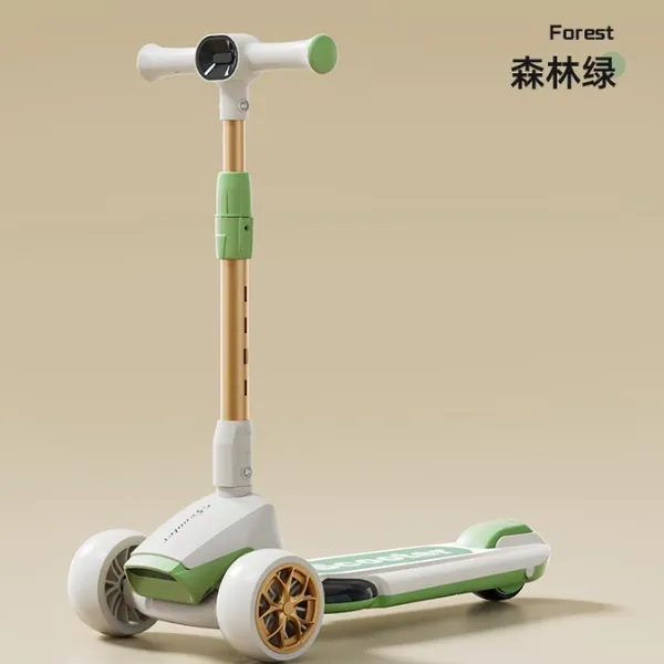 Large Children's Scooter, 3-8-12 Year Old Male and Female Children's Scooter, Music and Lighting Foldable Scooter（Wechat:13510231336） photo-4
