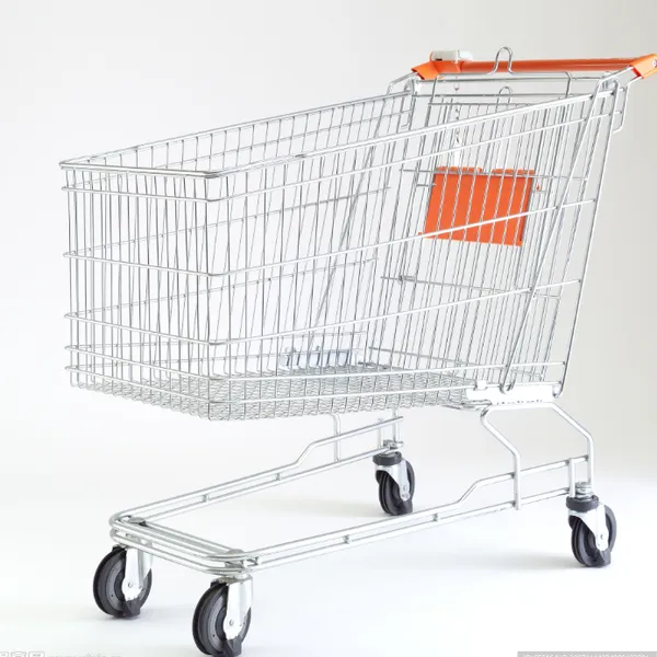 Factory Manufacturer Customized Hand Shopping Cart Metal Supermarket Trolley Cart photo-4