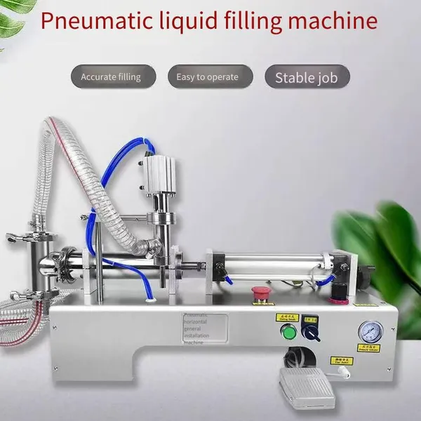 Universal Liquid Filling Machine, Small-scale Sesame Oil Quantitative Filling Equipment, Glass Cleaner and Disinfectant Filling Machine, in Stock photo-4