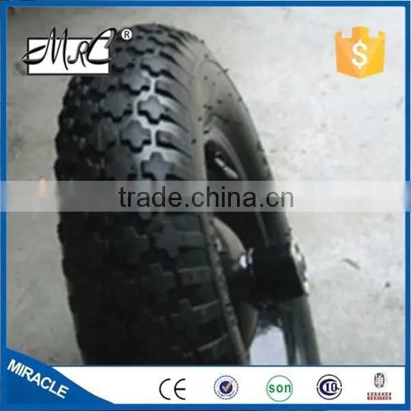 High Quality 16 Inch Pneumatic Rubber Wheel Small Wheelbarrow Wheels 4.80/4.00-8 photo-5
