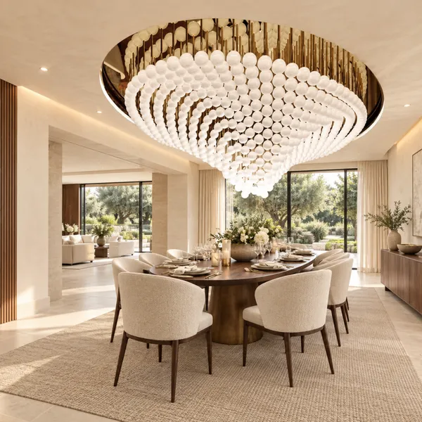 Linear LED Bar Cross Grid Chandelier Modern Hotel