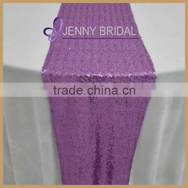 SQN#10 Best Price Turquoise Navy Blue Sequin Beaded Table Runner Wholesale photo-5