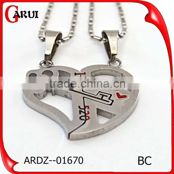 316L Stainless Steel Jewelry Couple Pendant Charms For Friends photo-3