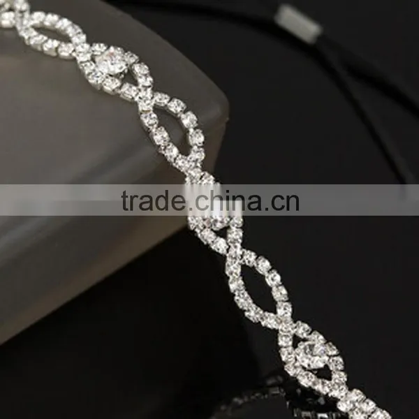 2015 Fashion Design Crystal Rhinestone Bride Crown Wholesale for Wedding photo-3