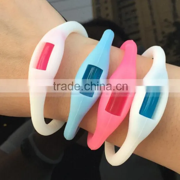Multi Color Korea Silicon Watch Style Anti Mosquito Bracelet Repellent Band photo-2