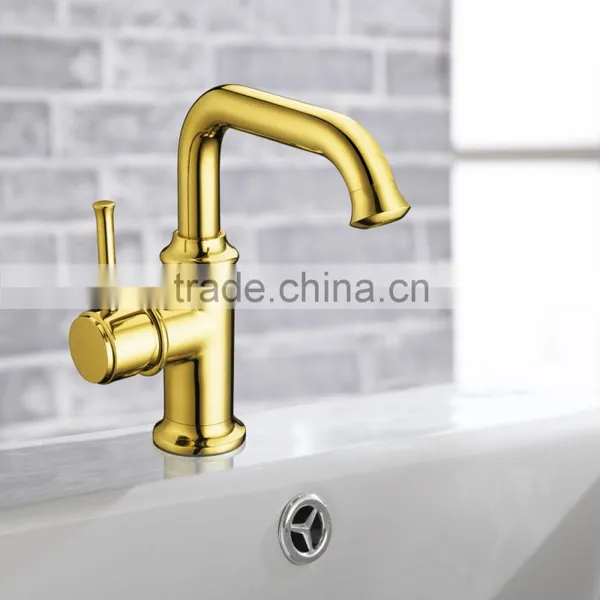 Solid Brass Deck Mounted Hand Wash Brass Basin Mixer photo-5