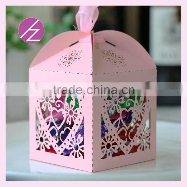 Hot SaleOEM Favor Box Wedding Candy Box Wedding Invitation Gift Box Laser Cut Heart Shape Custom Size Names&date Package Box photo-4