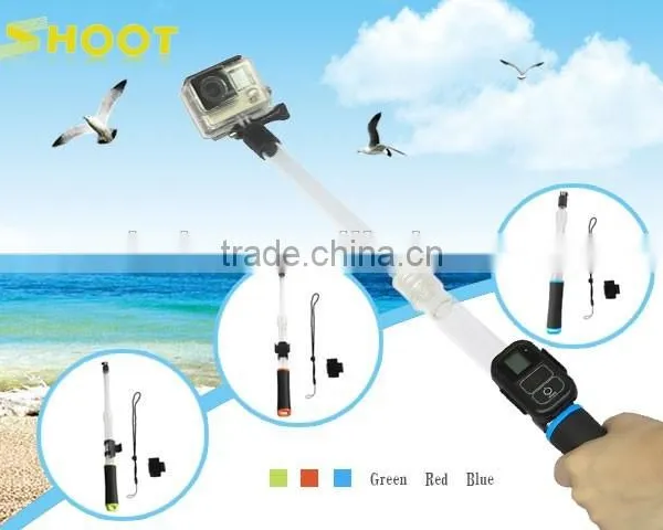 24inch GoPros Transparent Pole Floating Extendable Go Pro Action Camera Selfie Monopod Clear photo-6