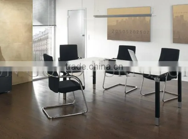 Modern Small Round Melamine Office Meeting Table (SZ-MT123) photo-2