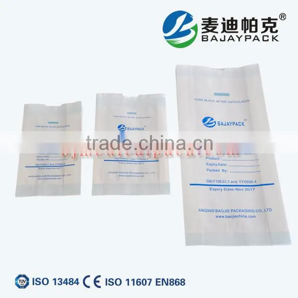 Medical Sterilization Paper Pouch/Heat Sealing Sterilization Gusseted Paper Pouch