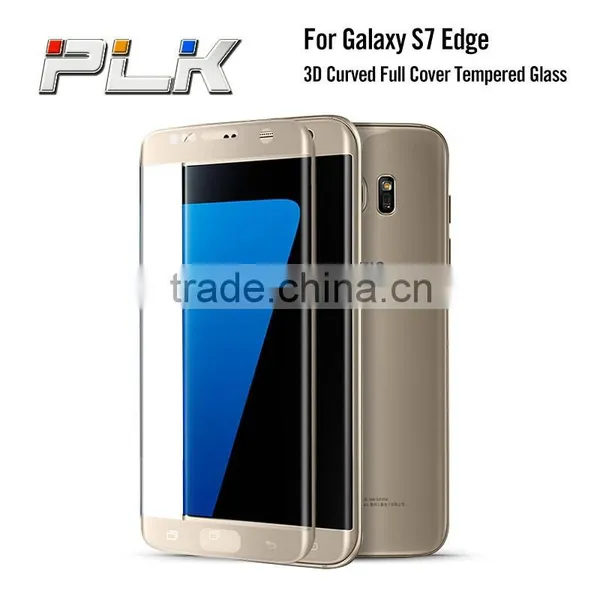 2016 Perfect Silk Print Colors Full Cover Screen Protector For Samsung Galaxy S7 Edge Curved Tempered Glass. photo-3