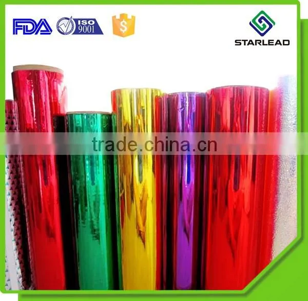 New Arrival Hot Laminating Colorful PET Metalized Film for Packaging and Printing