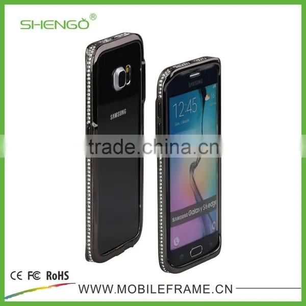 Diamond Mobile Phone Metal Cases for Samsung S6 Edge photo-4
