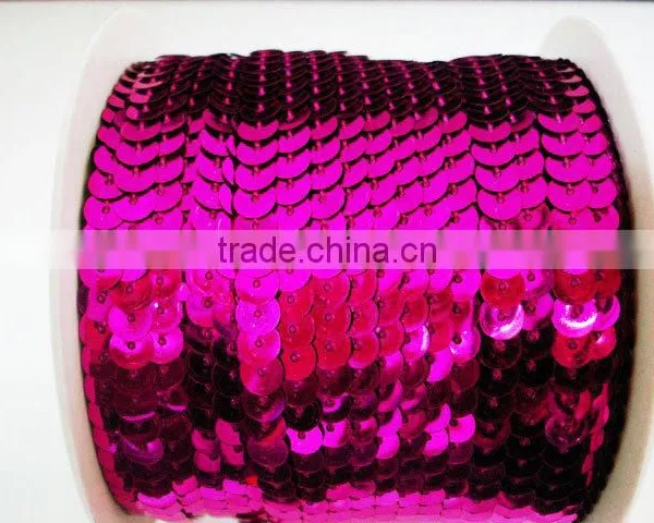 Silver Base Color Glass Sequins Trim 8# 16C-18C