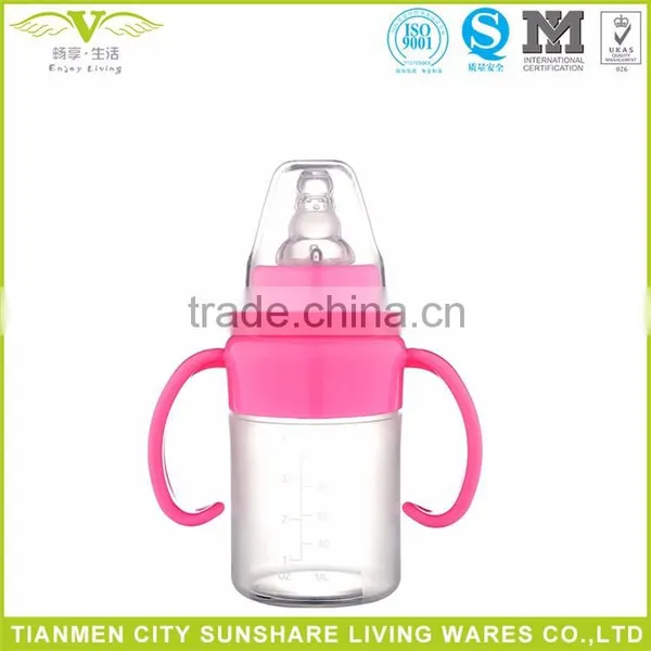 120ml Wide Aperture Food Grade Drop Resistance Soft Silicone Baby Bottle Bpa Free