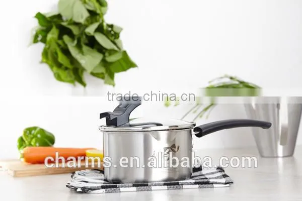 Charms Induction Cookware Stainless Steel Sauce Pan With Standing Lid photo-6