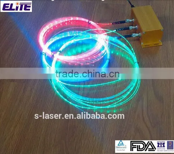 3mW RGB Fiber Coupled Laser Module Solution for Bendable Fiber Optics Line