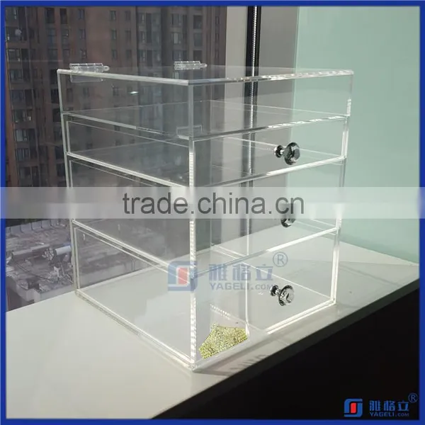 Factory Wholesale Popular Acrylic Jewellery Storage Box w/ DIVIDERS photo-6