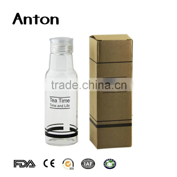 Glass Material Water Bottles Hot Sale Promotional Tea Water Bottle Unbreakable Glass Water photo-4