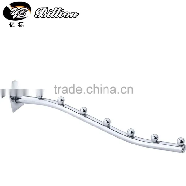 New Design Metal Chrome Hanging Hook Oval Tube Bar Hanging Hooks With Ball photo-2