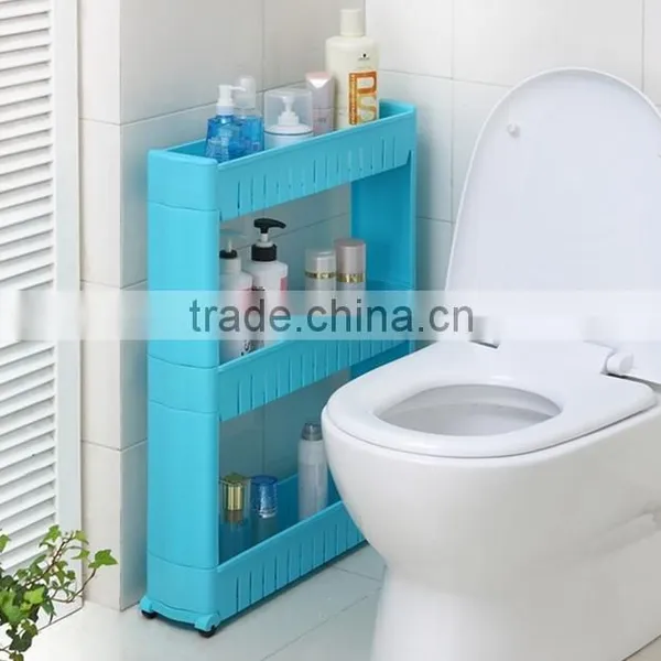 Plastic Storage Rack With Wheels