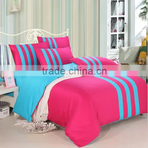 Pure Cotton Twill Printing Bedding Set, Stitching Color photo-6