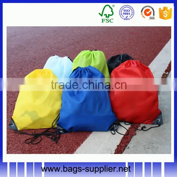 Promotional Polyester Drawstring Backpack Bag photo-5