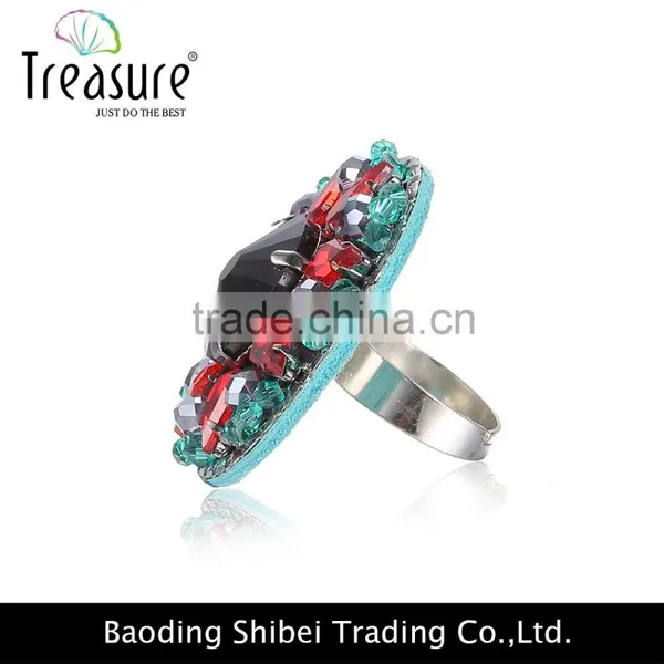 2016 Spring Hot Selling Elegant Round Ring With Shining Crystal photo-5