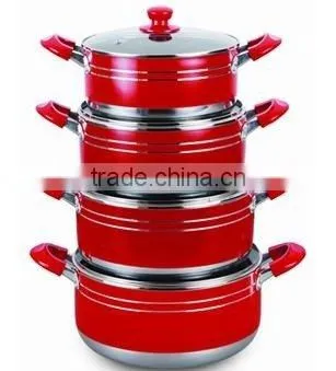 8 Pcs Aluminum Non Stick Cookware Set