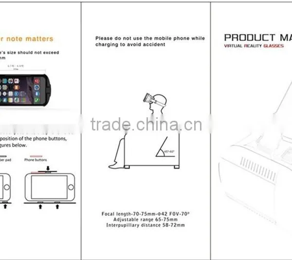 For Smart Phone Cheap Universal Xnxx 3D Video Porn Glasses Virtual Reality 3D Glasses