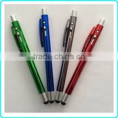 Mini Chrome UV Ball Pen With Touch Screens Stylus Pen Mini Stylus