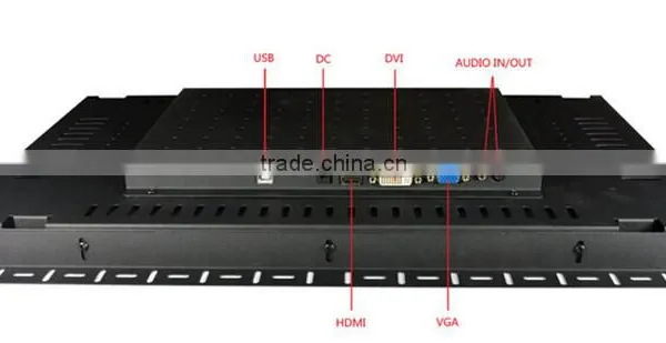 19" Inch Industrial Open Frame Touch Screen Monitor With Capacitive 10 Points Touch / USB VGA DVI photo-4