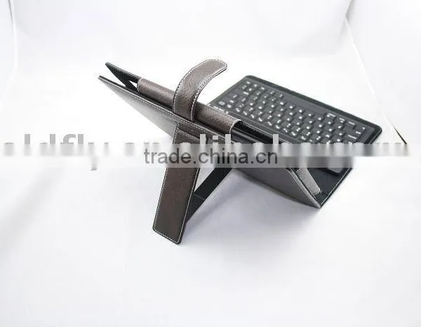 PC leather case(GF- IPD-10) (leather case/leather flip case/pc cosmetic case)