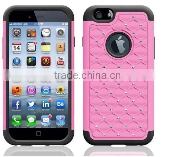 Durable Quality For IPhone 6s Bling Bling Silicon Heavy Duty Back Cover photo-6