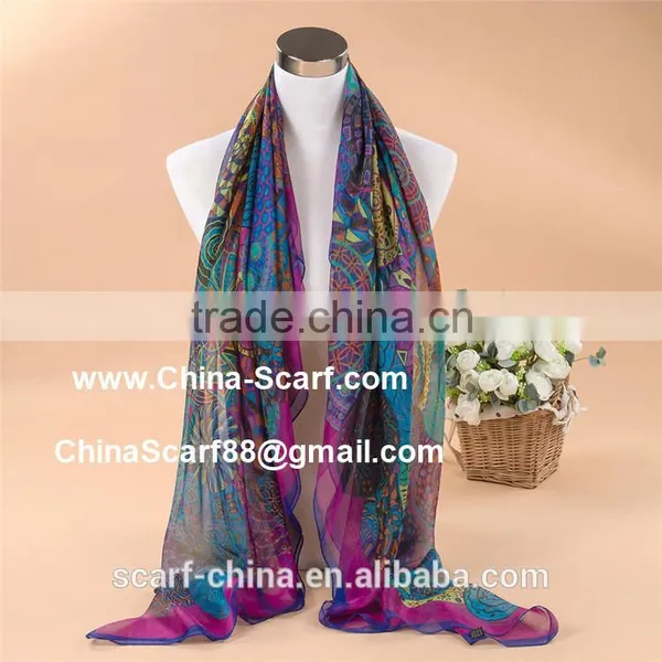 Silk Scarf Beach Scarf Shawl