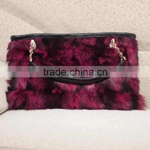 2015 Hign Quality Fox Fur Bags Handbag for Young Girls photo-3