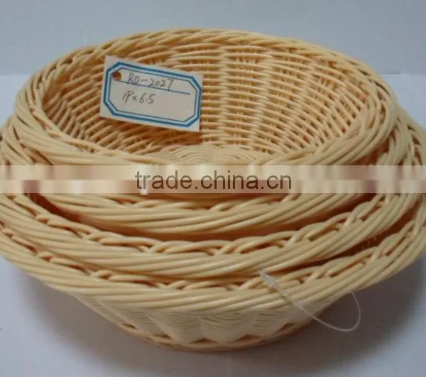 Plastic Imitation Ratten Bread Basket