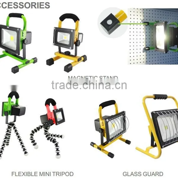 Work Light Rechargeable 20W 12V 24V Epistar Battery Power Cordless Flood Light IP65 Outdoor 20W LED Flood Light photo-5